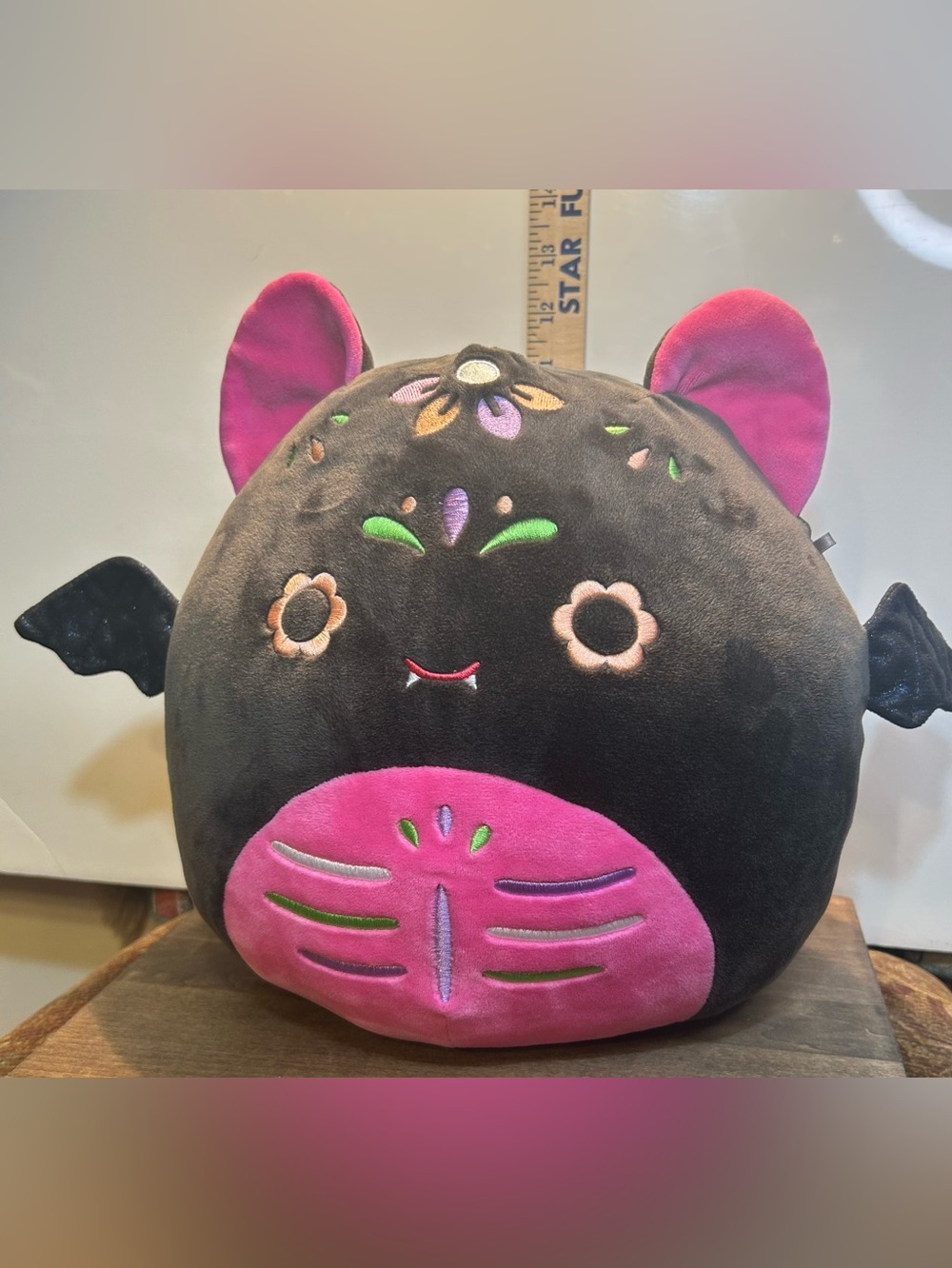 Squishmallows 2023 Day of the Dead Squad Dalia the Bat Plushie - 12”